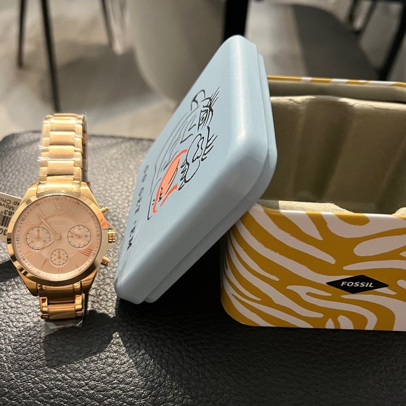 FOSSIL gold rose watch - Picture 1 of 5
